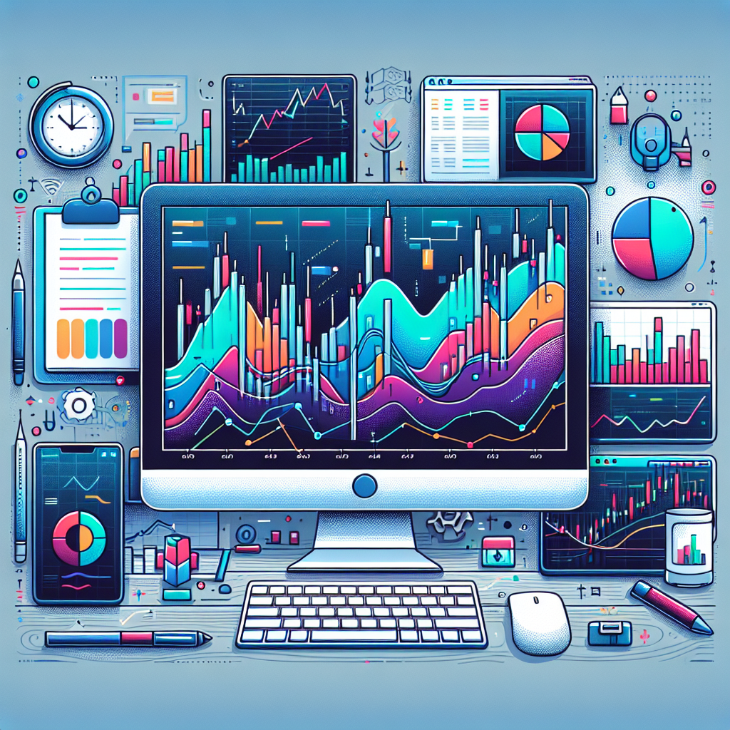 A clean and modern illustration depicting the concept of backtesting trading algorithms, featuring a computer screen with graphs and charts, data analysis tools, and a digital clock, symbolizing the testing phase of algo trading strategies.