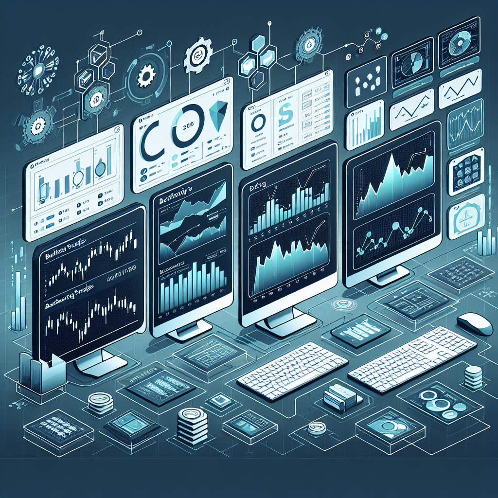 A clean modern illustration depicting a digital trading interface showcasing backtesting strategies for trading algorithms, featuring graphs, charts, and algorithmic data visualizations.